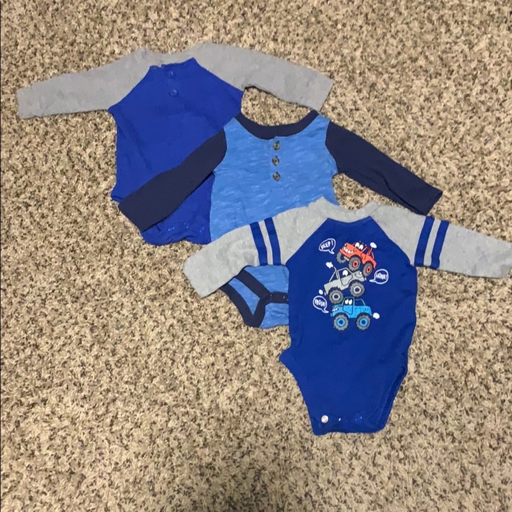 Boys long sleeve onsies